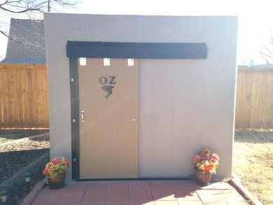 Storm Shelter with sliding barn door