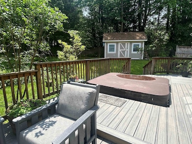 Hot tub on the back deck