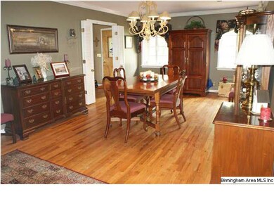 This dining room is truly banquet-sized.  It could