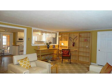 Living Room. Freshly painted living room opens to