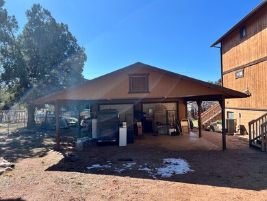Carport in front of living quarters