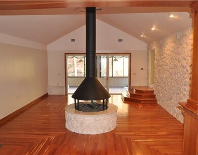 Family Room. 28 foot sunken family room with solid