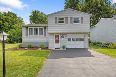 Double wide driveway and attached garage