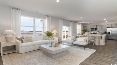 Living room featuring light hardwood / wood-style floors