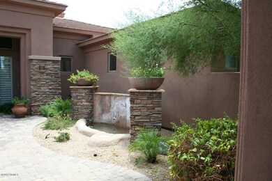 Water Feature in Front Courtyard