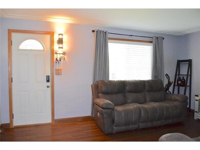 Front entry and living room.