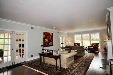 The comfortable living room allows for easy access