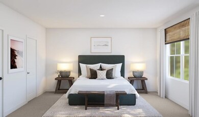 Primary suite with plush carpet