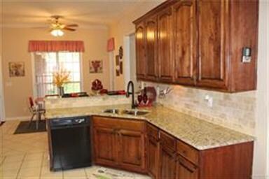 Custom cabinets and granite counters
