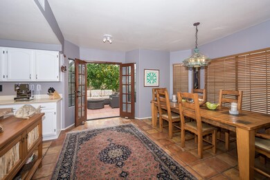 Large dining area with lots of light