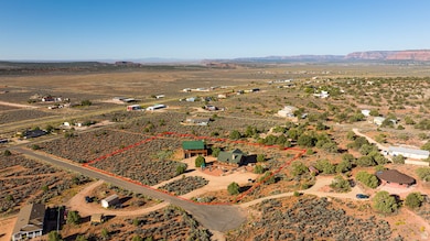 Aerial View of Both Homes and approximate property lines.