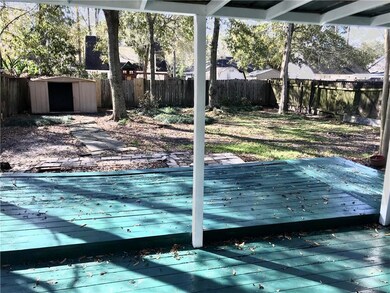 Covered back Patio