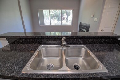 Kitchen view of a sink