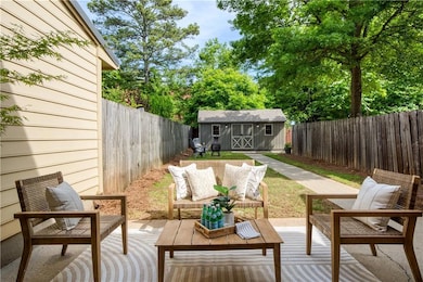 Fully fencend and private backyard is ideal for entertaining, pets or just relaxing under the stars on your patio or around the firepit.