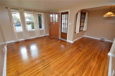 Living room leads into dining room