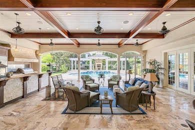 1,100 SF lanai with summer kitchen.... simply magnificent!