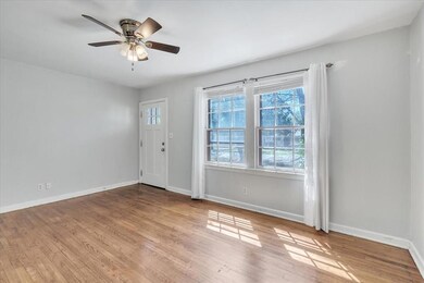 Foyer featuring light hardwood / wood-style floors
