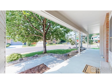 Front porch with view