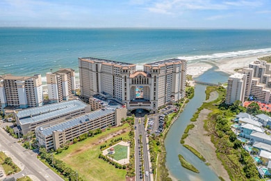 Aerial view of expansive coastline