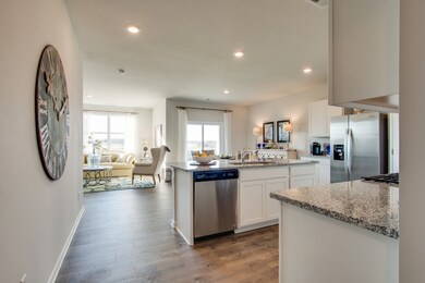 Open bright kitchen - picture of the model home
