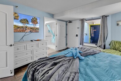 Bedroom featuring connected bathroom