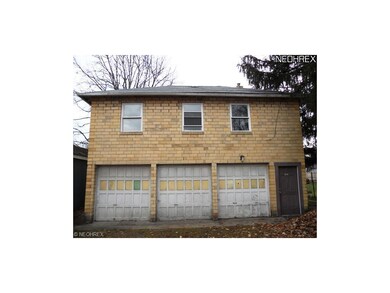 Front View of 3 Car Garage