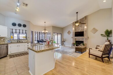 Kitchen & family room