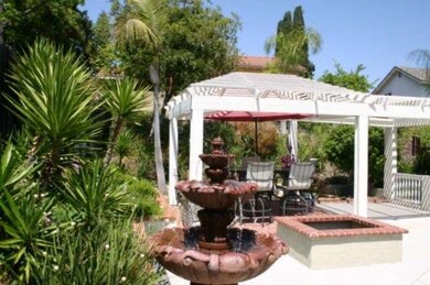 Welcoming splish-splash of this spanish fountain i