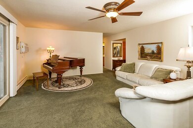 spacious west facing living room