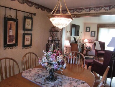 Dining area between kitchen and living.