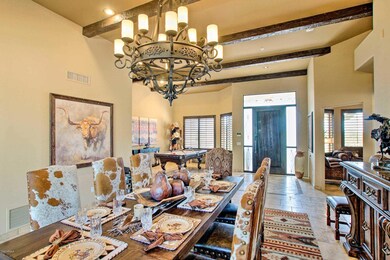 Entry way and dining area