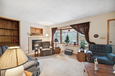 Cozy living room with fireplace