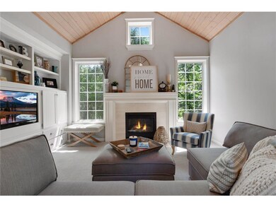 Family room have vaulted ceilings, gas fire place 