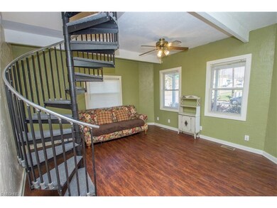 Current owners added the spiral staircase to secon