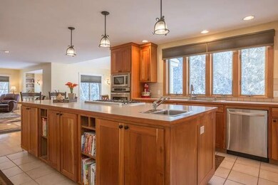 Kitchen with generous center island.