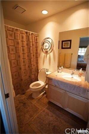 Bathroom has been recently updated with Corian Cou