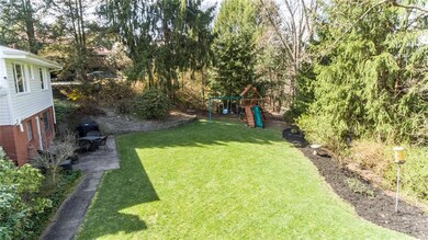 The level backyard provides a great place for enjo