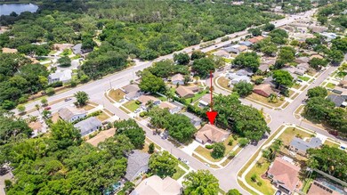 Aerial of home off of Keene Rd