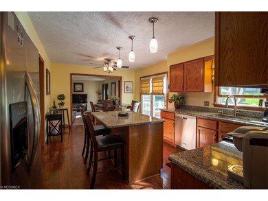 Kitchen with granite counters