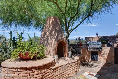 BBQ and fireplace