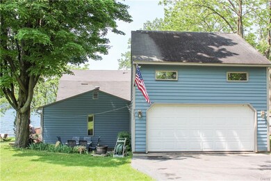 In addition to the attached 2-car garage, there is an additional detached garage. There is some awesome finished space on top of the garage...