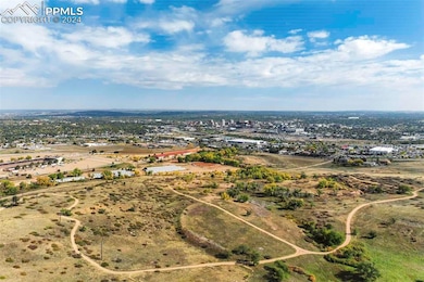 Aerial view, close to hiking trails.