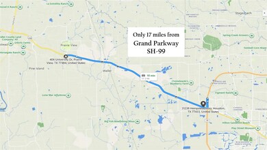 17 miles from Grand Parkway SH-99
