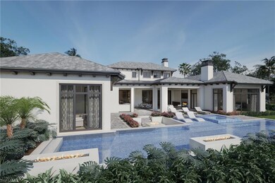 Exquisite resort style pool with fire features
