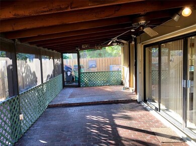 Large Screen patio and brick deck