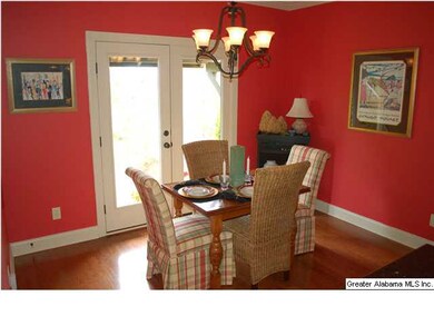 Very spacious dining room with lots of light.  Cro
