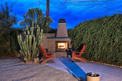 Gas fireplace to relax by