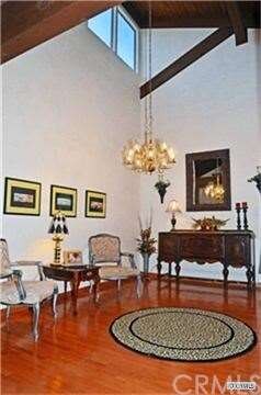 Grand formal dining room with professionally plast