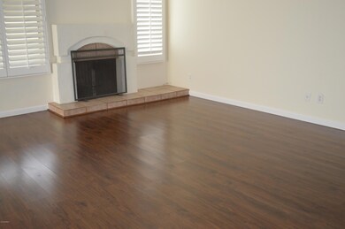 Living room with fireplace