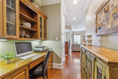 Built-In Office with 2 Coat Closets